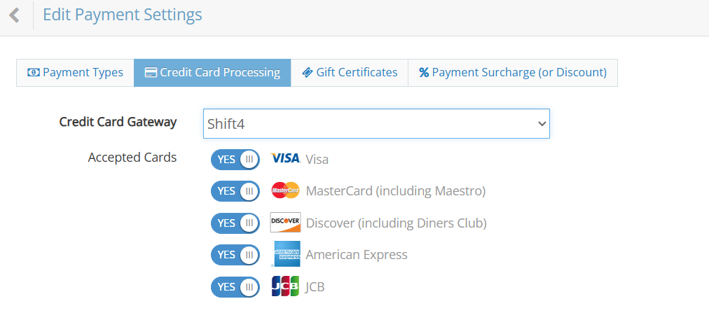 How to Configure Shift4 for Integrated Credit Card Processing