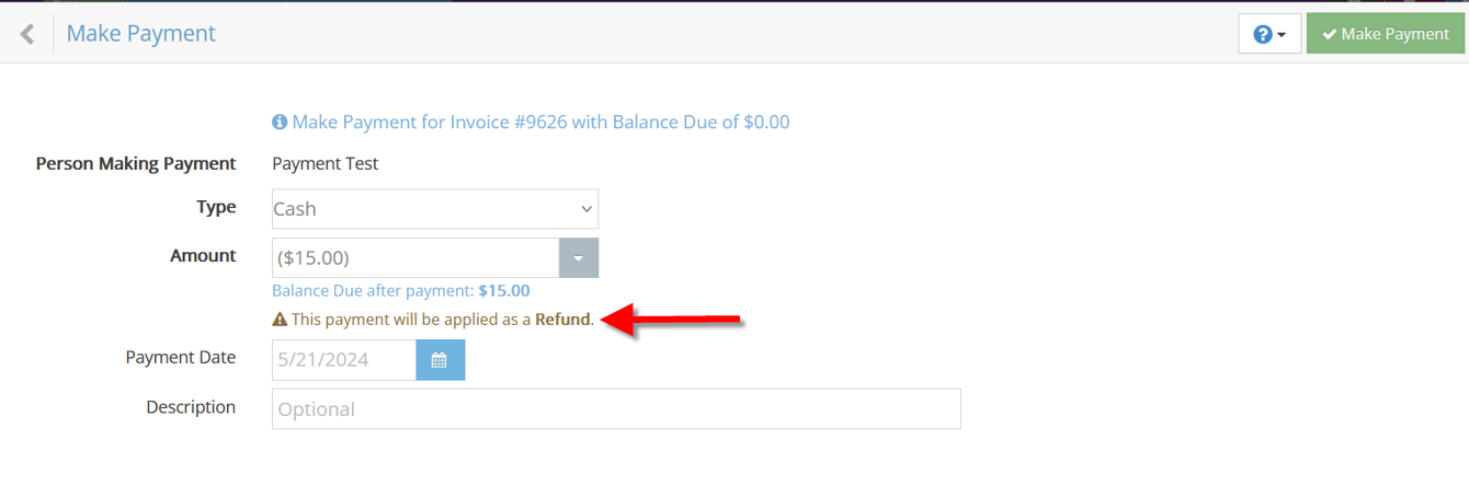 Refunding Payments